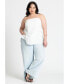 ფოტო #2 პროდუქტის Plus Size Column Tube Top