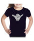 ფოტო #2 პროდუქტის Big Girl's Word Art T-shirt - TOP WORLDWIDE SURFING SPOTS