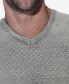 Men's V-Neck Honeycomb Knit Sweater