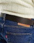 Levi's Seine leather belt in brown with logo