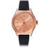 Фото #1 товара Ice-Watch - Ice Time Black Rose-Gold- Small - Schwarz Damenuhr mit Lederarmband - 013065 (Small)