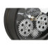 Фото #2 товара Настольные часы Home ESPRIT Чёрный Серебристый Металл Стеклянный 16,5 x 11 x 21 cm