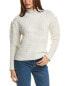 Фото #1 товара Forte Cashmere Lurex Textured Funnel Wool & Cashmere-Blend Sweater Women's White