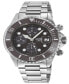 ფოტო #1 პროდუქტის Men's Wall Street Chrono Silver-Tone Stainless Steel Watch 43mm