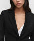 Фото #4 товара Women's Blunt Stitch Fitted Blazer