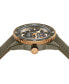ფოტო #3 პროდუქტის Men's Swiss Automatic Captain Cook Green Rubber Strap Watch 43mm