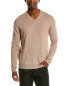 Фото #1 товара Magaschoni Tipped Cashmere Sweater Men's Tan S
