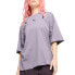 Puma Dare To Oversized Cutout Crew Neck Short Sleeve T-Shirt Womens Purple Casua