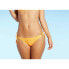 Juniors' Ribbed String Cheeky Bikini Bottom - Xhilaration™ Orange Size M