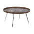 Centre Table DKD Home Decor Brown Silver Metal Steel MDF Wood 30 x 40 cm 78 x 78 x 41,5 cm