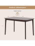 Фото #5 товара 48 Inch Solid Wood Dining Table with Rubber Wood Supporting Legs for Kitchen Dining Room