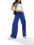 Фото #1 товара NA-KD mid waist trouser in navy stripe