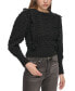 ფოტო #3 პროდუქტის Women's Crewneck Long-Sleeve Flange Sweater