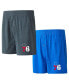 Фото #1 товара Men's Royal/Charcoal Philadelphia 76ers Two-Pack Jersey-Knit Boxer Set