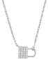 Фото #1 товара Fossil sterling Silver Lock Chain Necklace