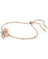 Rose Gold-Tone Idyllia Crystal Clover Bracelet