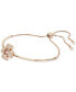 ფოტო #2 პროდუქტის Rose Gold-Tone Idyllia Crystal Clover Bracelet