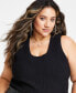 Trendy Plus Size Ribbed Sweater Tank Top