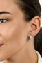 Elegant bronze earrings with zircons EA530R