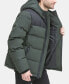 Фото #3 товара Men's Mixed-Media Puffer Coat, Created for Macy's