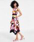 Фото #3 товара Women's Logo-Print Belted Midi Dress