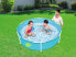 Фото #3 товара Надувной бассейн Lay-Z-Spa Bestway Steel Pro My First Frame Pool 1.52м x 38см - 580 л - синий 4.47 кг