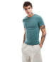 ASOS DESIGN essential muscle fit t-shirt in blue