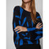 VILA Juli Jaquard Mock Neck Sweater