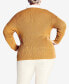 Фото #2 товара Plus Size Primrose V-neck Sweater