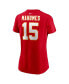 ფოტო #4 პროდუქტის Women's Patrick Mahomes Red Kansas City Chiefs Player Name and Number T-shirt