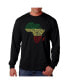 Men's Word Art - Countries in Africa Long Sleeve T-Shirt Черный, S - фото #1