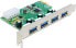 Фото #2 товара Kontroler Delock PCIe 2.0 x1 - 4x USB 3.0 (89363)