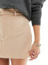 ASOS DESIGN Petite tailored mini skirt in tan 40 - фото #9