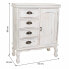 Hall Table with Drawers Alexandra House Living White Paolownia wood 30 x 80 x 65 cm