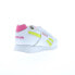 Reebok Glide Womens White Leather Lace Up Lifestyle Sneakers Shoes 6