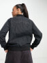 Napapijri Cuenca zip up varsity bomber jacket in black