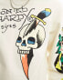 Ed Hardy relaxed sweatshirt with skull graphic front