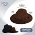 Фото #2 товара besbomig Ladies’ and Men's Winter Fashion Felt Fedora Hat with Wide Brim - Outdoor Hat