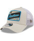 ფოტო #2 პროდუქტის Men's Khaki, White Carolina Panthers Happy Camper A-Frame Trucker 9FORTY Snapback Hat