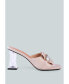 ფოტო #1 პროდუქტის Women's Deeba Diamante Embellishment Clear Spool Heel Sandals
