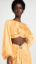 Фото #2 товара Andrea Iyamah Women's Behati Cropped Top, Yellow, Size Large