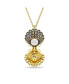 Фото #1 товара Crystal Swarovski Imitation Pearl, Shell, White, Gold-Tone Idyllia Pendant Necklace