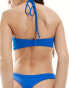 Weekday Turn twist front bikini top in bright blue