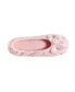 ფოტო #7 პროდუქტის Isotoner Embroidered Terry Ballerina Slipper, Online Only