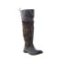 Roan by Bed Stu Natty F858037 Womens Gray Leather Lace Up Knee High Boots