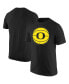 Фото #1 товара Men's Black Oregon Ducks Basketball Logo T-shirt