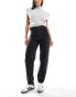 Vero Moda Tessa mom jeans in grey black wash