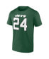 Фото #2 товара Men's Darrelle Revis Green New York Jets Retired Player Icon Name and Number T-shirt