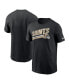 Фото #1 товара Men's Black New Orleans Saints Essential Blitz Lockup T-shirt