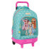 SAFTA Compact With Trolley Wheels Rainbow High Paradise Backpack